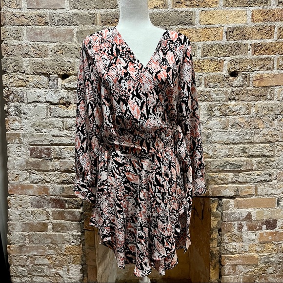 bar III snakeskin wrap dress! - Picture 2 of 7